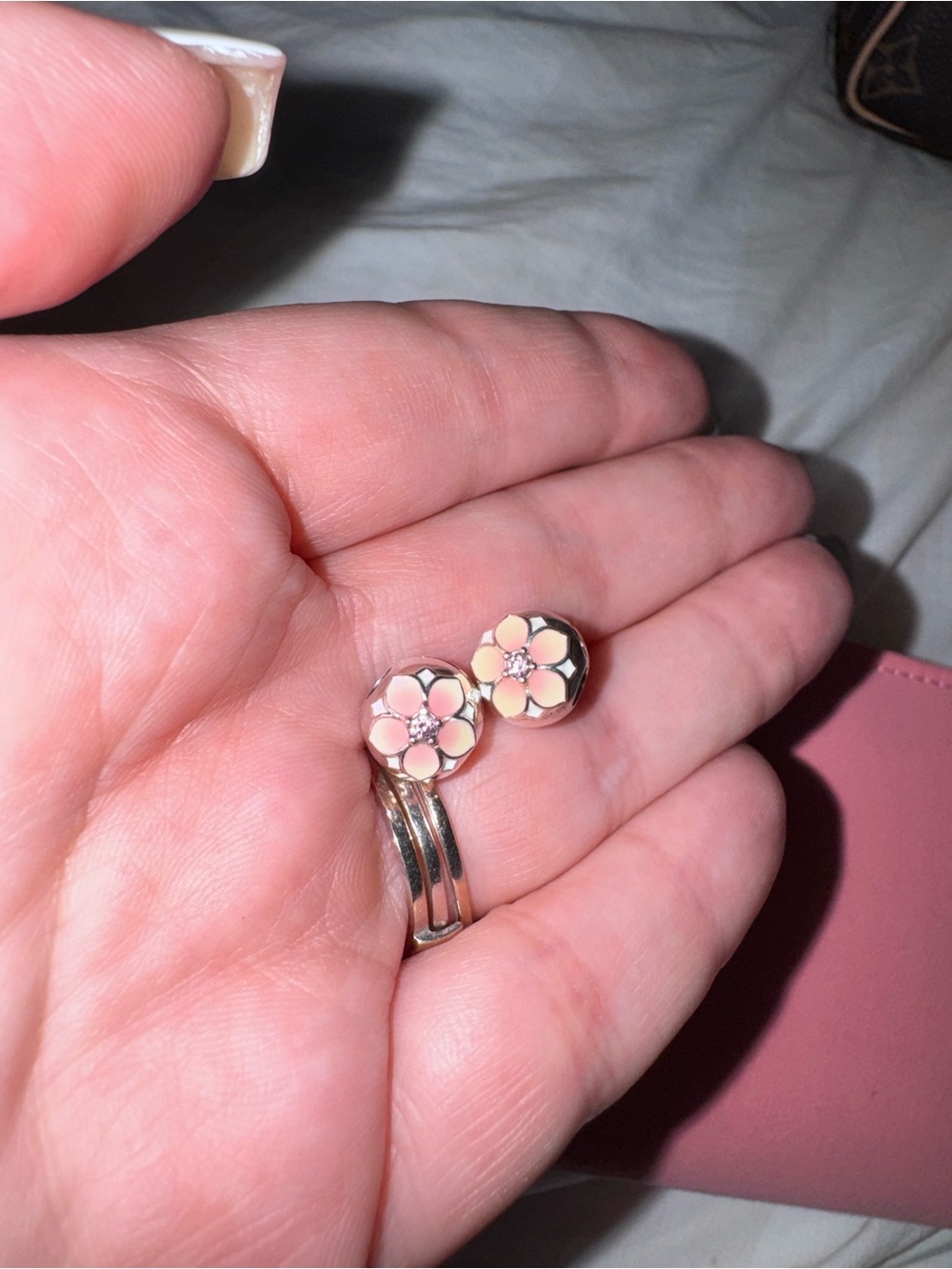 Pandora * SET * of Lotus Flower Bracelet Clips